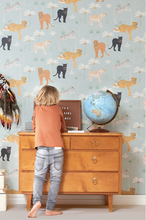 This awesome Jungle scene wallpaper design is sure to really stand out in any room.