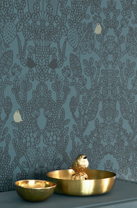 This gorgeous pattern with the subtle little bird adds glamour and intrigue. 