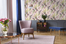 Room shot of Pink Peacock Wallpaper
