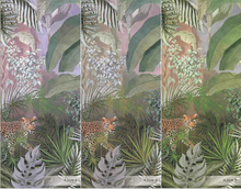 Leopard mural in 3 colours