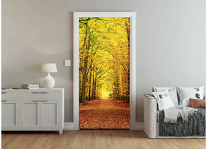 Autumn Leaves Ready Made Door Mural