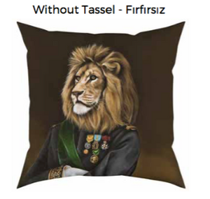 Lion Cushion Without Tassel