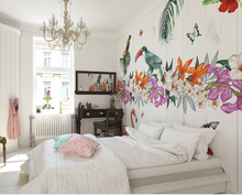 Bright colours, flamingoes and florals - perfect for bedrooms. 