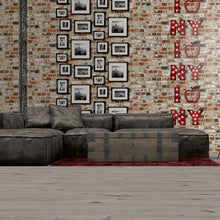 Room shot of Brown Brick Wallpaper