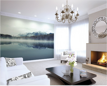 This stunning yet simple Cloudy Peaks wall mural design just radiates peace and calm in a scene straight from nature. Simply stunning.