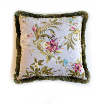 Floral Cushion with Frill