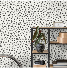 Dalmation Spot Black & White Wallpaper