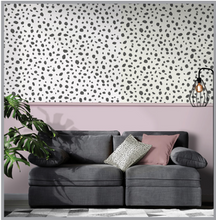Dalmation Spot Black & White Wallpaper