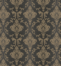 Damask Design Product Black Gold