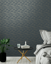 This art decor wallpaper design with overall ginkgo pattern is so elegantly and classy. 