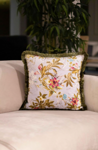 Colourful Floral Velvet cushion