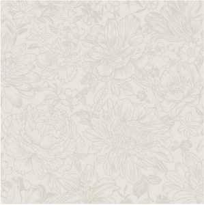 Floral Patterned design in cream and white