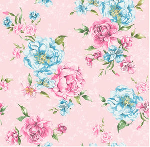 Josephine Pink & Blue Wallpaper
