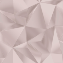 Close up of modern geometric wallpaper in rose gold pink