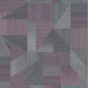 Sharp lines and angles makes this a great geometric design for your walls. Purple and grey colours are a great contrast. 