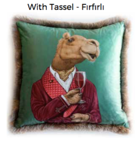 Mr Camel Cushion with tassel