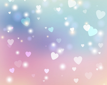 Pink,purple colours and hearts