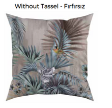 Palm Leaf Bird Cushion without tassel