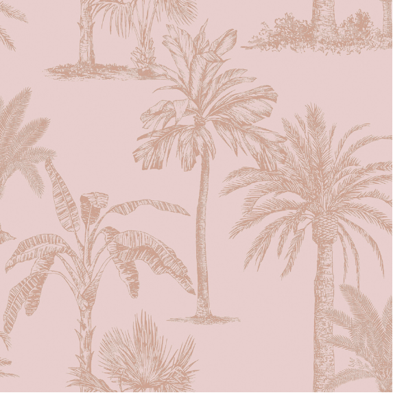 Palm Wallpaper Pink