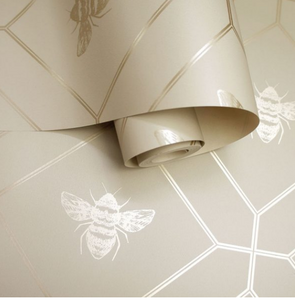 Rollshot Geometric Honeycomb bee wallpaper