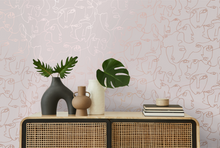 Visage Wallpaper in Pink roomshot