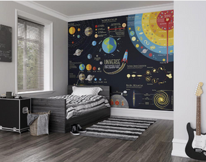 Scientific Universe Wall Mural - (3.0m x 2.4m/ 3.5m x 2.8m)