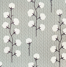 Majvillan Sweet Cotton Grey Wallpaper