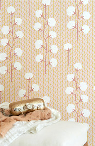 Majvillan Sweet Cotton Pink Wallpaper
