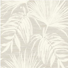 Bambara Leaf Taupe Wallpaper