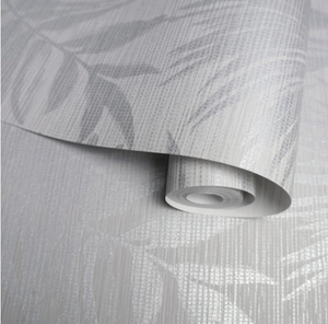 Grass Cloth Wallpaper Rollshot in grey