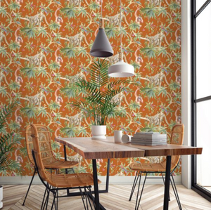 Samroze Orange Wallpaper
