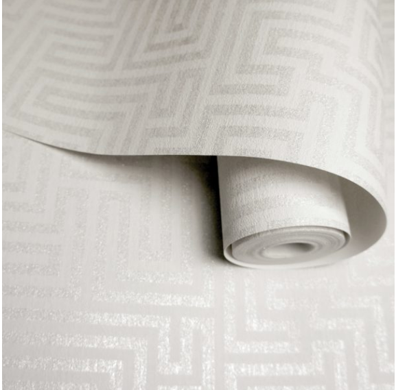 Sakkara Labyrinth White Wallpaper