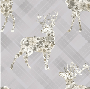 Kaleidoscope Calla Grey Beige Wallpaper