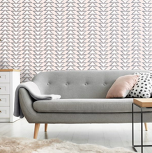 Elements Eiger Pink and Grey Wallpaper