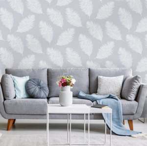 Feather pattern wallpaper in any colour can add a feel of tranquility and peace to your space. Sit back with a book and a cup of tea and feel relaxed with the thought of falling feathers around you. 