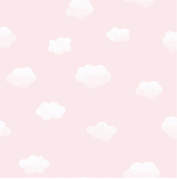Cloudy Sky Pink Wallpaper