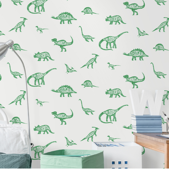 Dino Dictionary Green Wallpaper