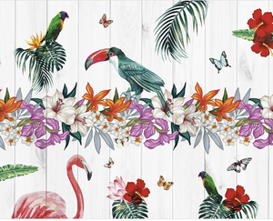 Birds of Paradise Wall Mural - (3.0m x 2.4m/ 3.5m x 2.8m)