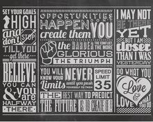 Chalk Quotes Wall Mural - (3.0m x 2.4m/ 3.5m x 2.8m)