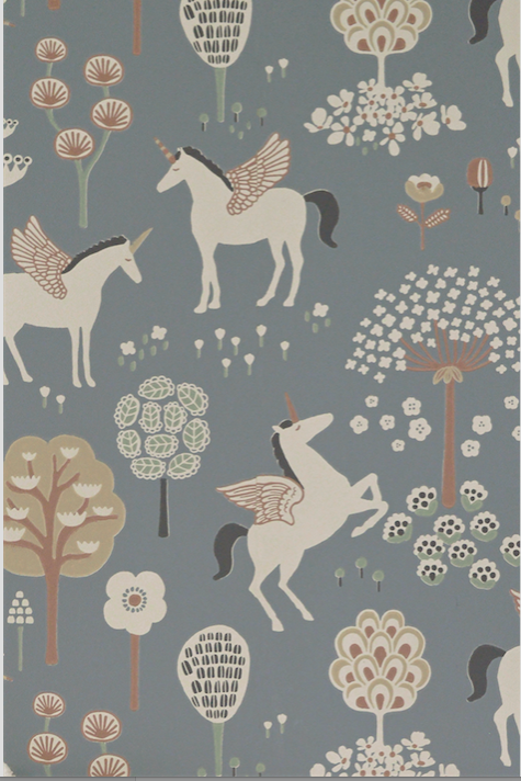 True Unicorn Light Blue Wallpaper - MJN