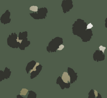 Leopard Print Green Wallpaper