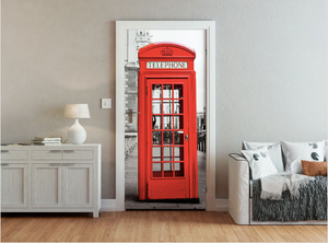 Telephone Box Ready Made Door Mural