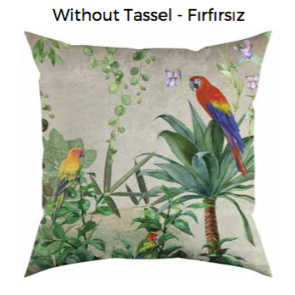 Tropical Rainforest Cushion without Tassel