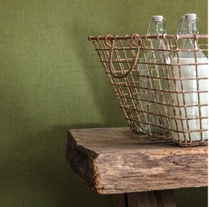 Roomshot Plain Green Linen