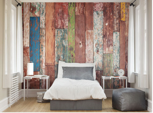 Weathered Wood Wall Mural - (3.0m x 2.4m/ 3.5m x 2.8m)
